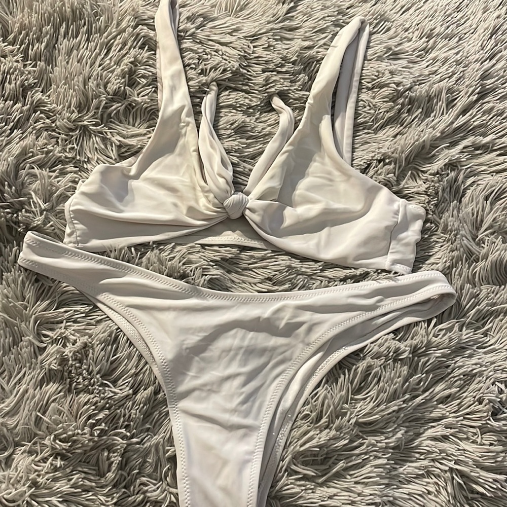 shein white swim set